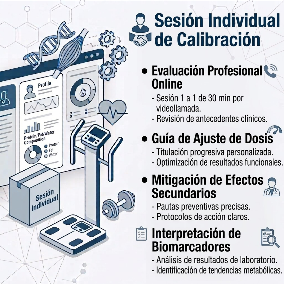NovaCore Focus — Sesión Individual de Calibración Metabólica (1 Sesión Sin Kit)