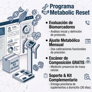 Metabolic Reset — Salud Metabólica & Control de Peso (2 Sesiones + Kit)
